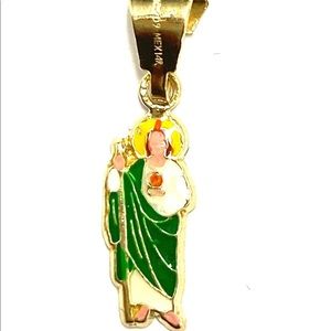 14k St Jude Pendant